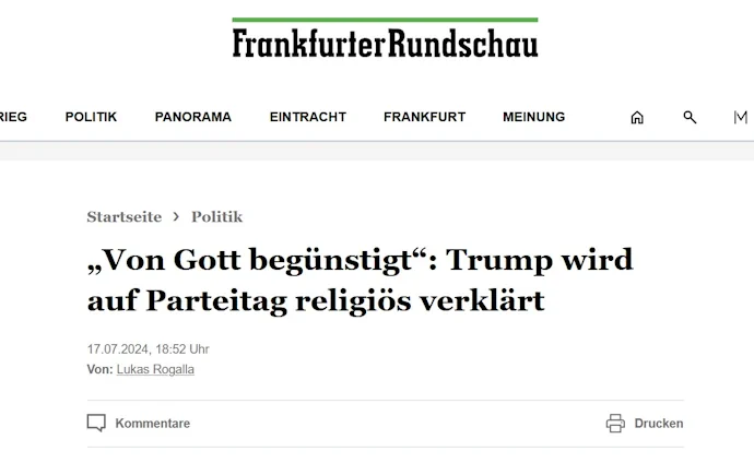 Von Gott begünstigt: Trump wird auf Partteitag religiös verklärt