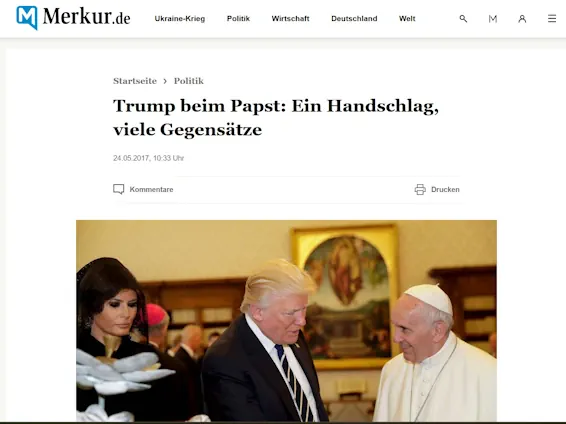 Trump beim Papst: Ein Handschlag, viele Gegensätze