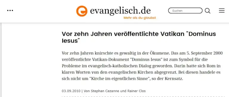 Katholische Kirche ist die Norm: EKD-Ratsvorsitzender Wolfgang Huber ist empört