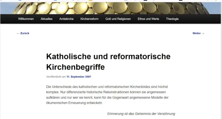Frage an Papst Benedikt: Warum werden die aus der Reformation hervorgegangenen Gemeinschaften nicht „Kirche“ genannt?